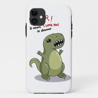 Rawr means I love you in dinosaur Case-Mate iPhone Case