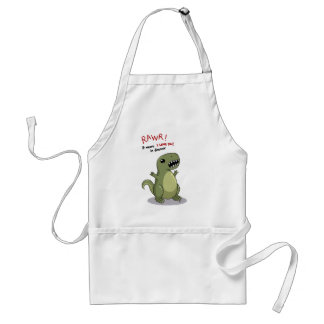 Rawr Means I love you in Dinosaur Standard Apron