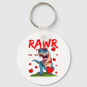 Rawr Means I Love You In Dinosaur T Rex Lover Vale Key Ring