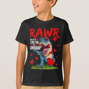 Rawr Means I Love You In Dinosaur T Rex Lover Vale T-Shirt