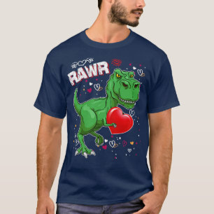 Rawr Means I Love You In Dinosaur Valentines Day T-Shirt