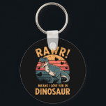 Rawr Means I Love You In Dinosaur Vintage Valentin Key Ring<br><div class="desc">Rawr Means I Love You In Dinosaur Vintage Valentine's Day</div>