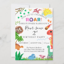 Rawr-some Dinosaur 2nd Birthday Party