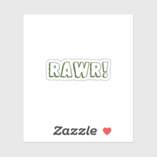 Rawr! Water Bottle Sticker