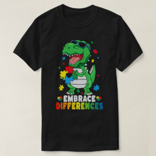 Rawrsomely Different Dinosaur Autism Awareness T-Shirt