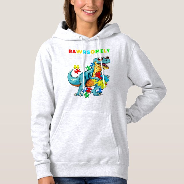 Rawrsomely Different shirt Dinosaur Dino Autism Aw (Front)