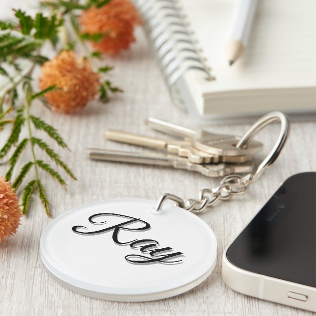 Ray Mens Name, Key Ring (Front Right)