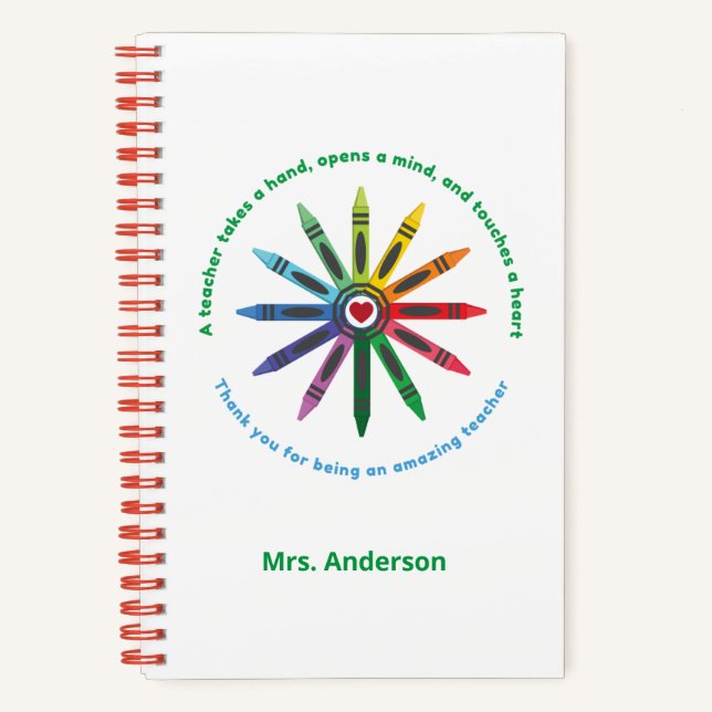 Ray of Crayons / Teacher Appreciation Notebook (Front)