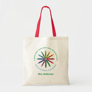 Ray of Crayons / Teacher Appreciation Tote Bag