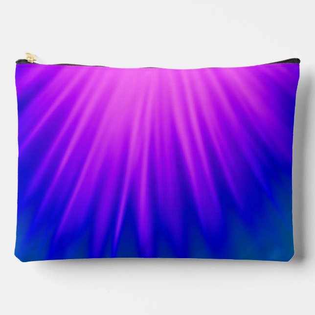 Ray of Light blue and pink Accessory Pouch (Front)