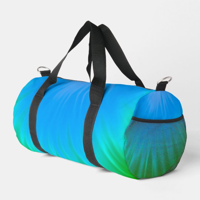 Ray of Light - Blue Glow  Duffle Bag (Right Corner)