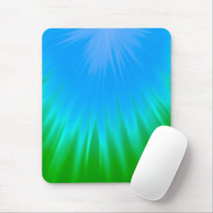 Ray of Light Blue Green  Mouse Pad