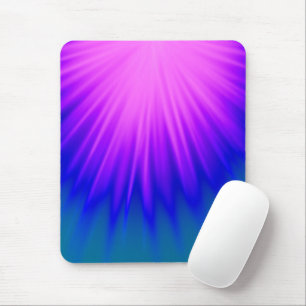 Ray of Light Blue Pink Mouse Pad