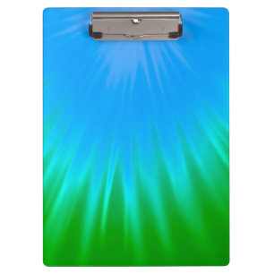 Ray of Light Green & Blue Clipboard