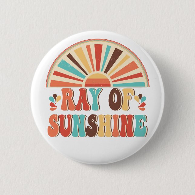 Ray of Sunshine 6 Cm Round Badge (Front)