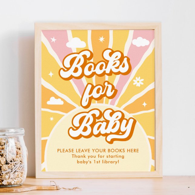 Ray of Sunshine Baby Shower Books for Baby Poster (Creator Uploaded)