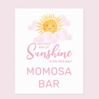 Ray Of Sunshine Baby Shower Momosa Bar