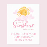 Ray Of Sunshine Baby Shower Place Books In Basket