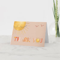 Ray of Sunshine | Boho Summer Thank You Card