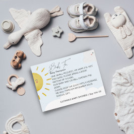 Ray of Sunshine Clouds Boy Books For Baby Small Enclosure Card