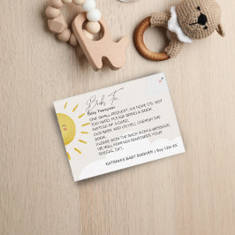 Ray of Sunshine Clouds Neutral Books Baby Small Enclosure Card