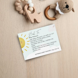 Ray of Sunshine Clouds Neutral Books Baby Small Enclosure Card