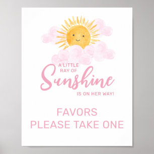 Ray Of Sunshine Favour Sign