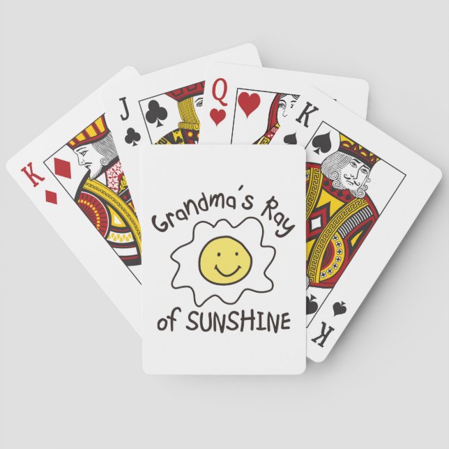 Ray Of Sunshine Playing Cards (Back)