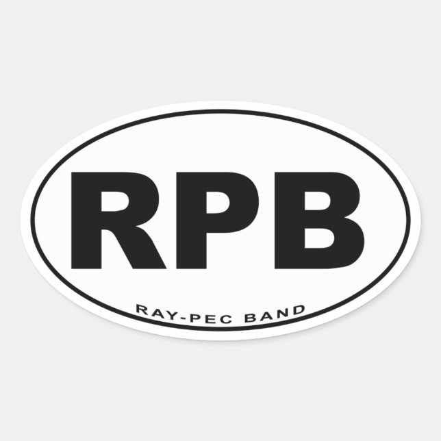Ray-Pec Band Sticker (Front)