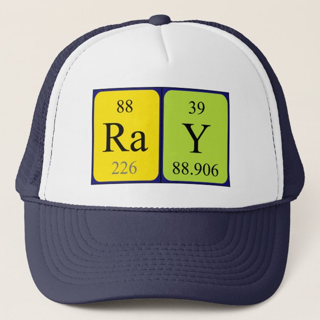 Ray periodic table name hat (Front)