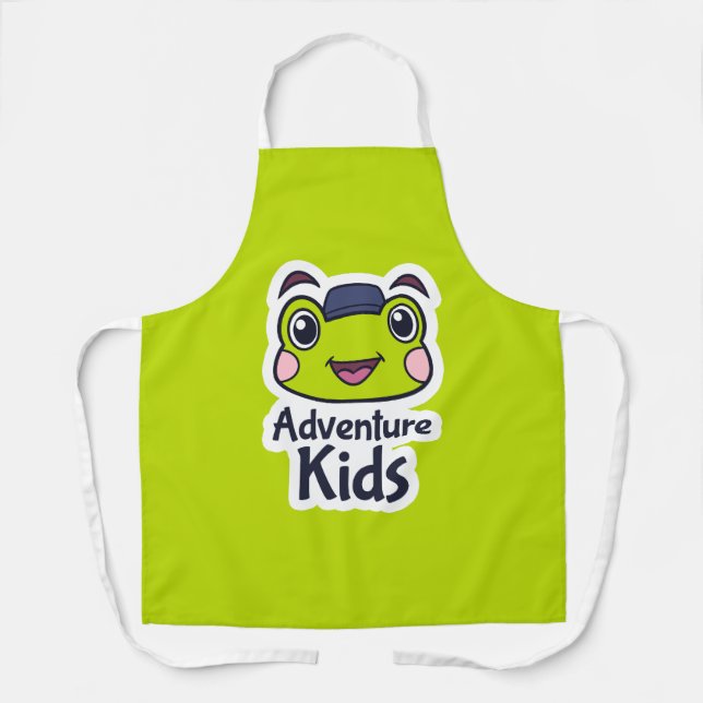 Ray the Frog Apron | Cooking AdventureKids (Front)
