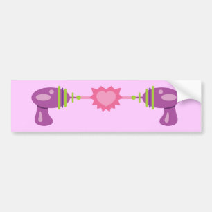 Raygun Love Bumper Sticker