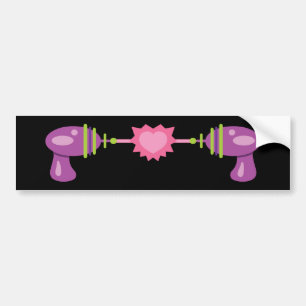 Raygun Love Bumper Sticker