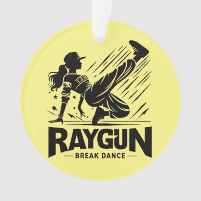 Raygun Raygun breakdancer,breakdancing  Ornament (Front)