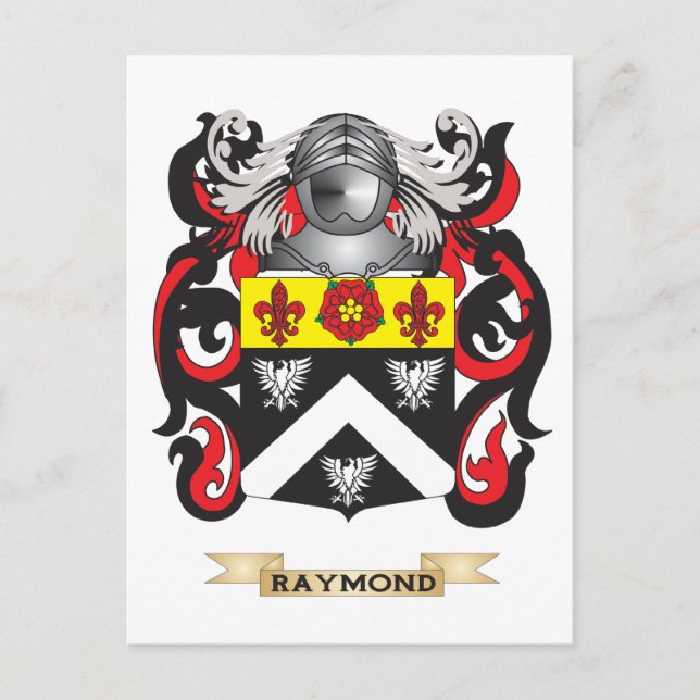 Raymond Coat of Arms (Family Crest) Postcard (Front)