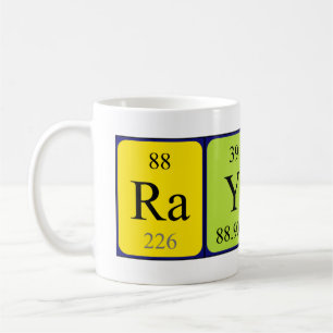 Raymond periodic table name mug