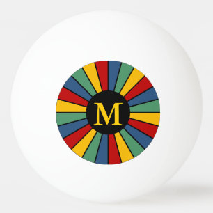 RAYS BUTTON I + your Photo, Text, Monogram Ping Pong Ball