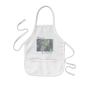 Rays of Colour, digital abstract Kids Apron