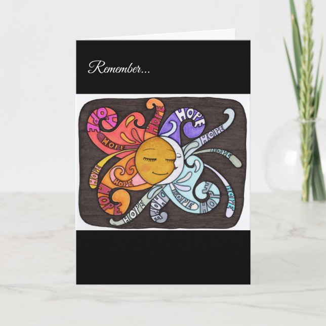 Rays of Hope Greeting Card (Front)
