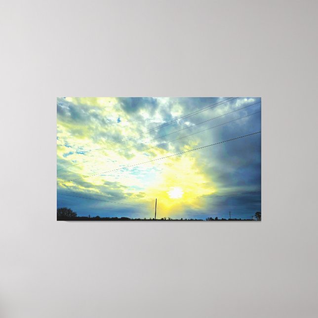 Rays of light canvas print (Front)