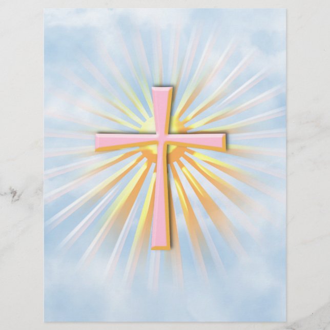 Rays of Light from the Religious Cross (W/Clouds) (Front)