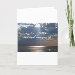 Rays of Son Inspirational Poem Card