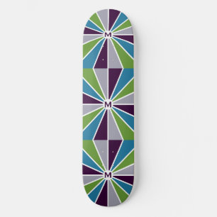 Rays Pattern custom initial skateboards