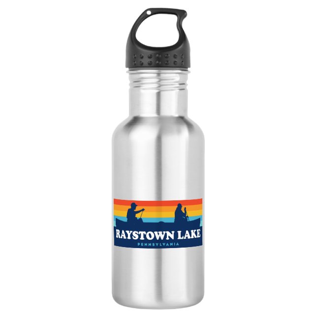 Raystown Lake Pennsylvania Canoe 532 Ml Water Bottle (Front)