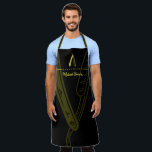 Razor Barber Salon Clothing neon yellow Apron<br><div class="desc">Razor Barber Salon Clothing neon yellow</div>