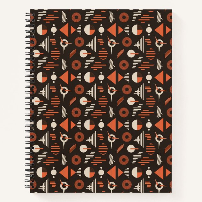 "Razor-Orb Rhythm: Citrus Void Vortex" Notebook (Front)