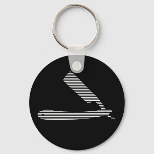 razor stripes key ring