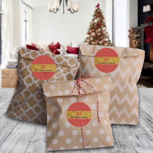 Razzle Dazzle Christmas Glitter Polka Dots Custom Classic Round Sticker