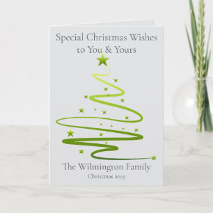 Razzle Dazzle Family Photo Christmas Folding Card
