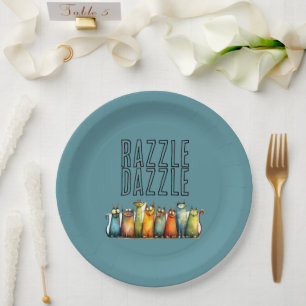 Razzle Dazzle Paper Plate